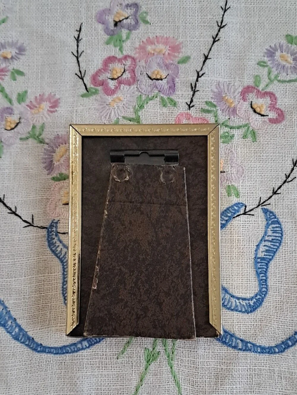Vintage Mini Brass Display Frame